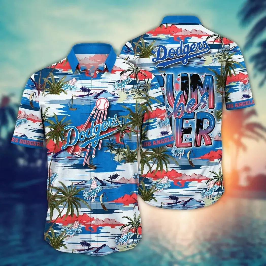 LA Los Angeles Dodgers Hawaiian Shirt Summer Vibes Aloha Shirt Beach Holiday Gifts For Fans.