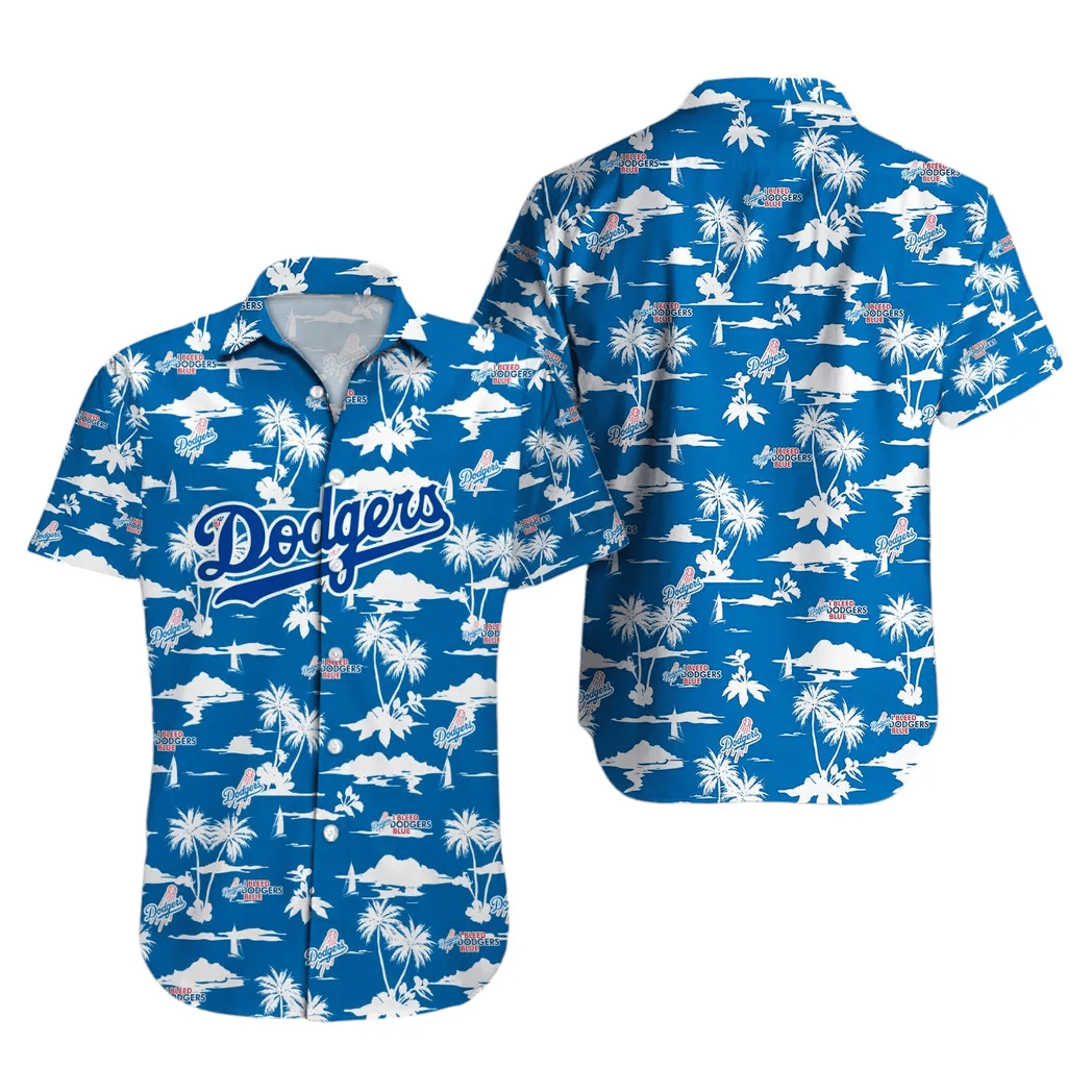 LA Los Angeles Dodgers Hawaiian Shirt Tropical Sunset Aloha Shirt Cool Dodgers Gifts