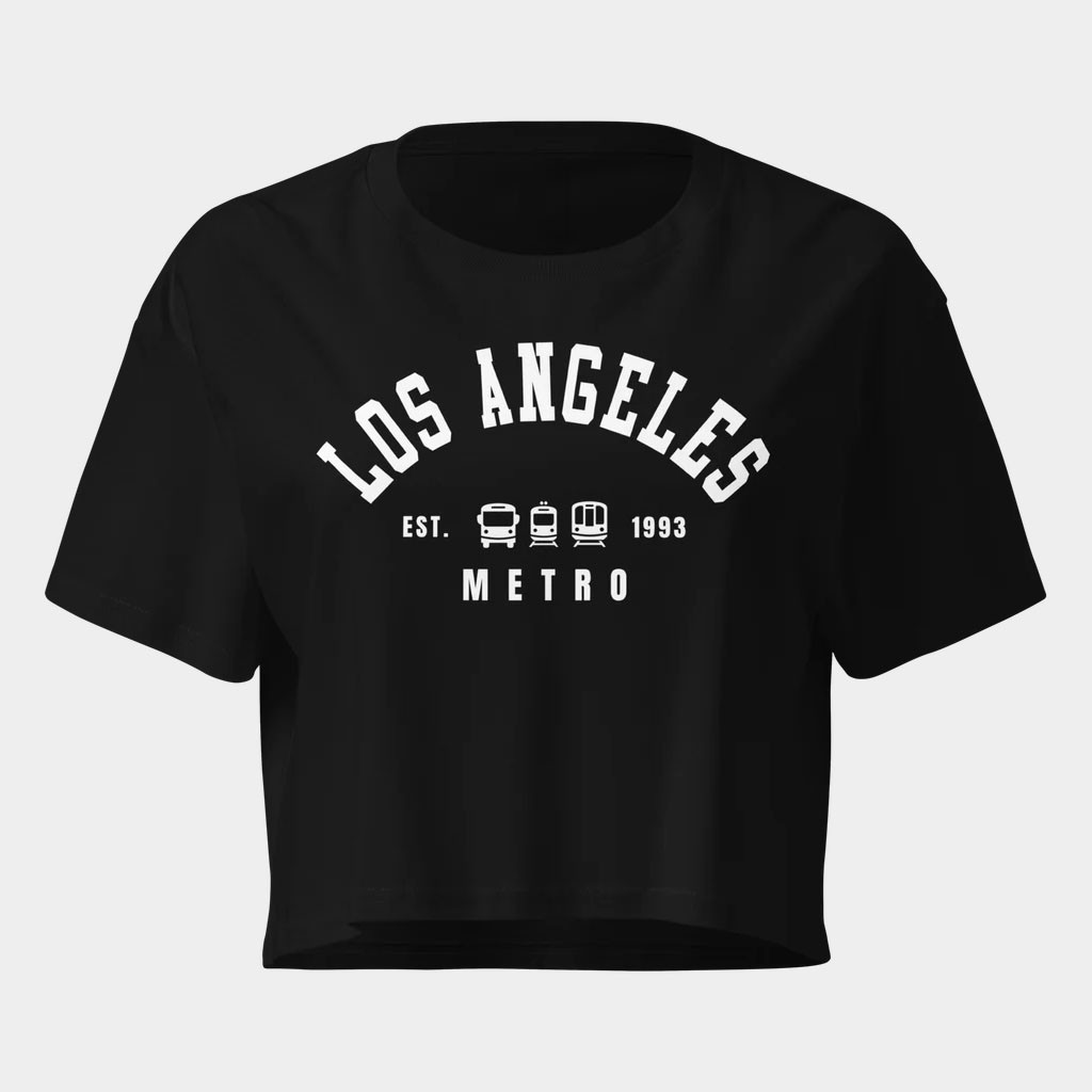 LA Metro Merch 2026 Los Angeles Metro Est 1993 Cropped Shirt Black Gifts For Wife