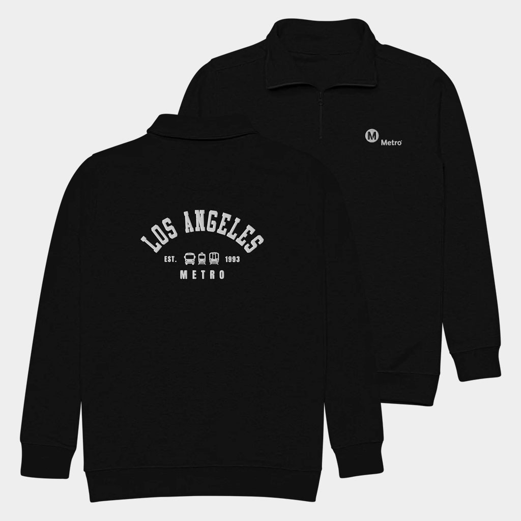 LA Metro Merch 2026 Los Angeles Metro Est 1993 Quarter Zip Sweatshirt Gifts For Husband
