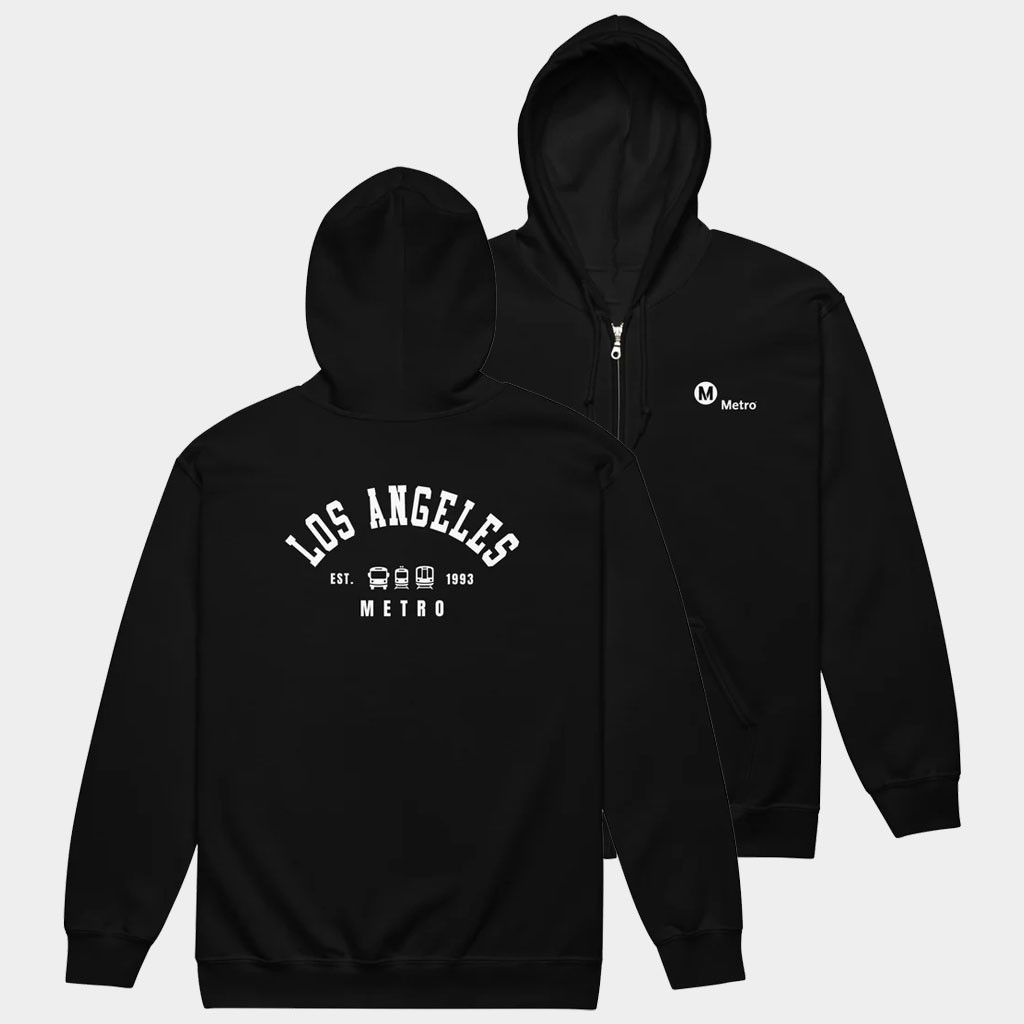 LA Metro Merch 2026 Los Angeles Metro Est 1993 Zip Hoodie Black Best Gifts For Brothers