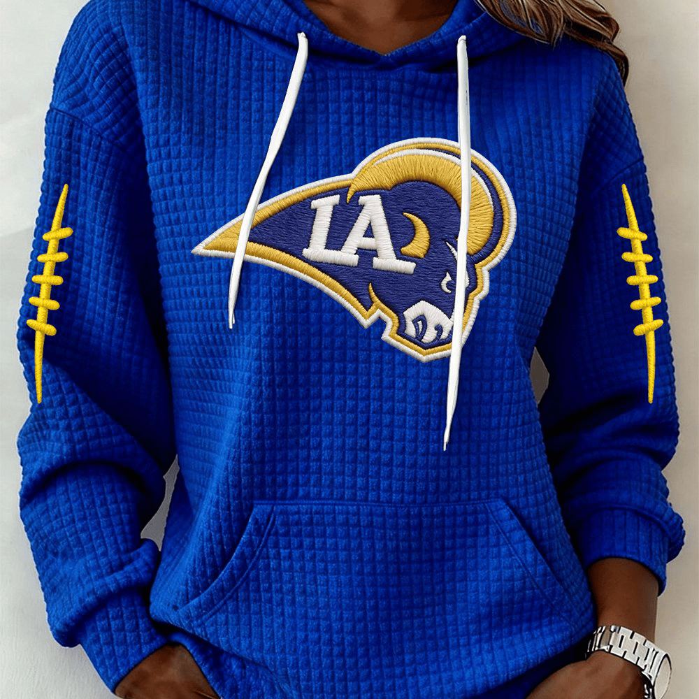 LA Rams Football Hoodie Los Angeles Rams Apparel Gift For Girlfriend