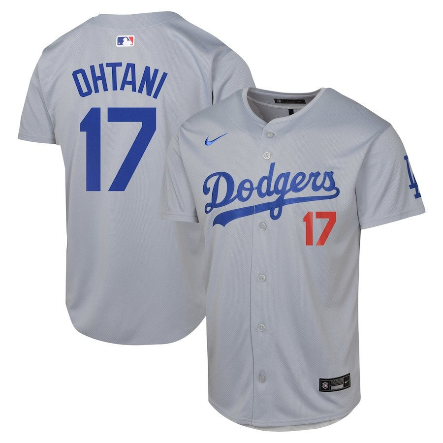 LA Shohei Ohtani Gray Alternate Player Jersey Gift Ideas For Baseball Players