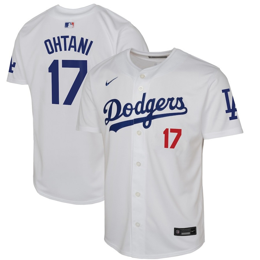 LA Shohei Ohtani White Home Player Jersey Gifts For Baseball Fans