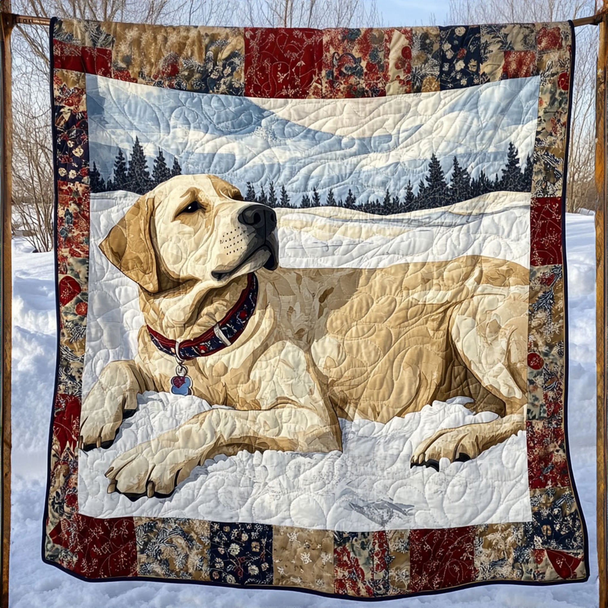 Lab Pals Quilted Blanket Best Christmas Gifts For Dog Lovers