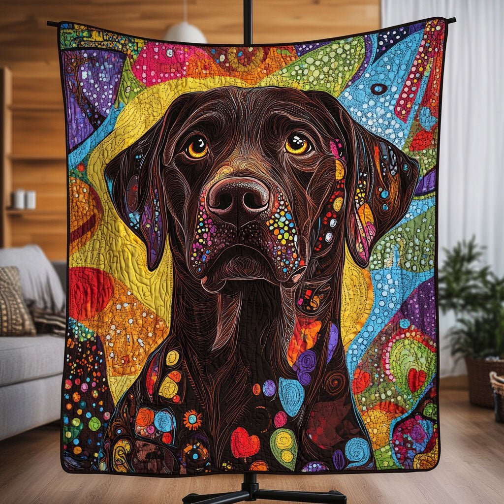 Labrador Delight Quilted Blanket Best Christmas Gifts For Dog Lovers