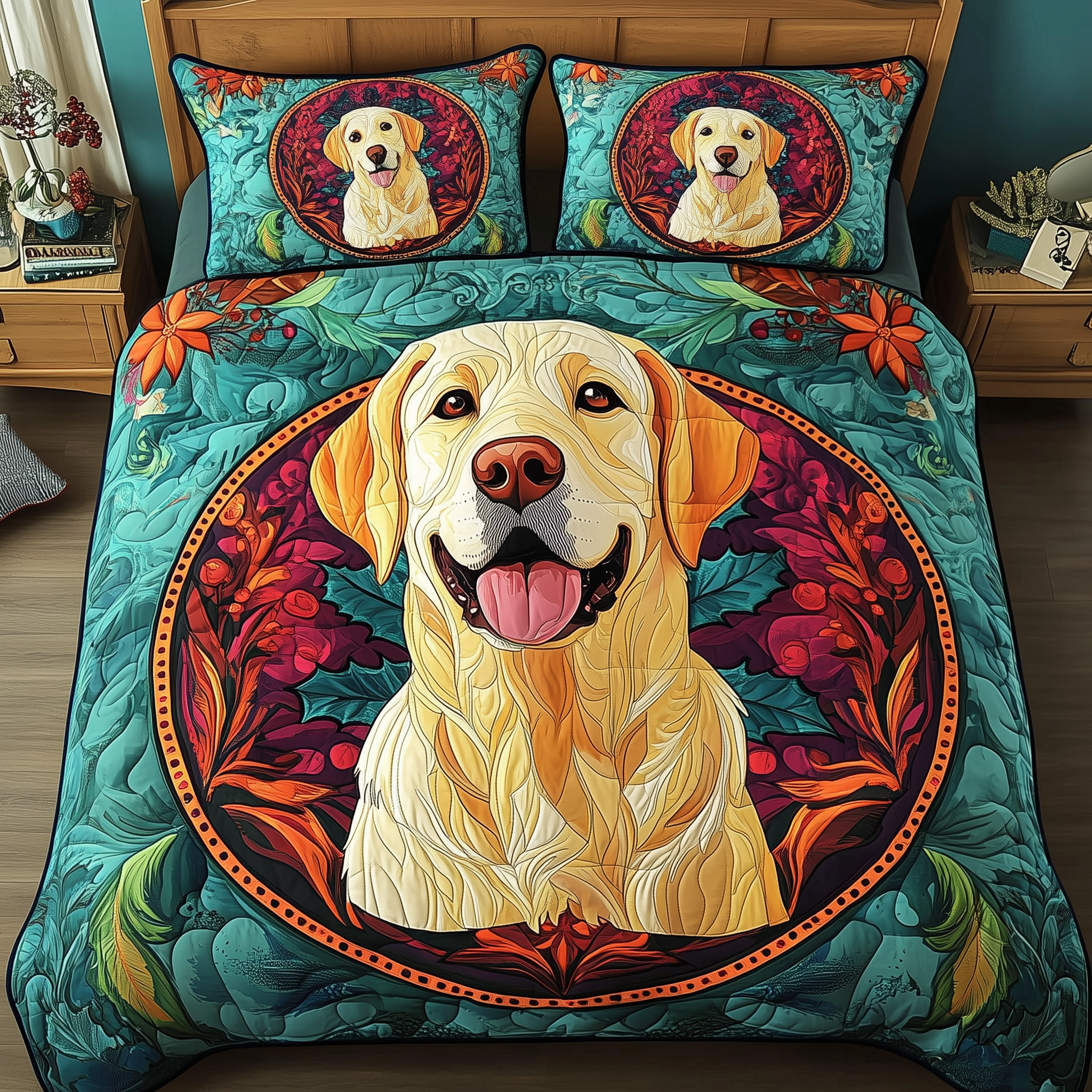 Labrador Quilted Bedding Set Christmas Bedding Set Gift Experiences For Couples