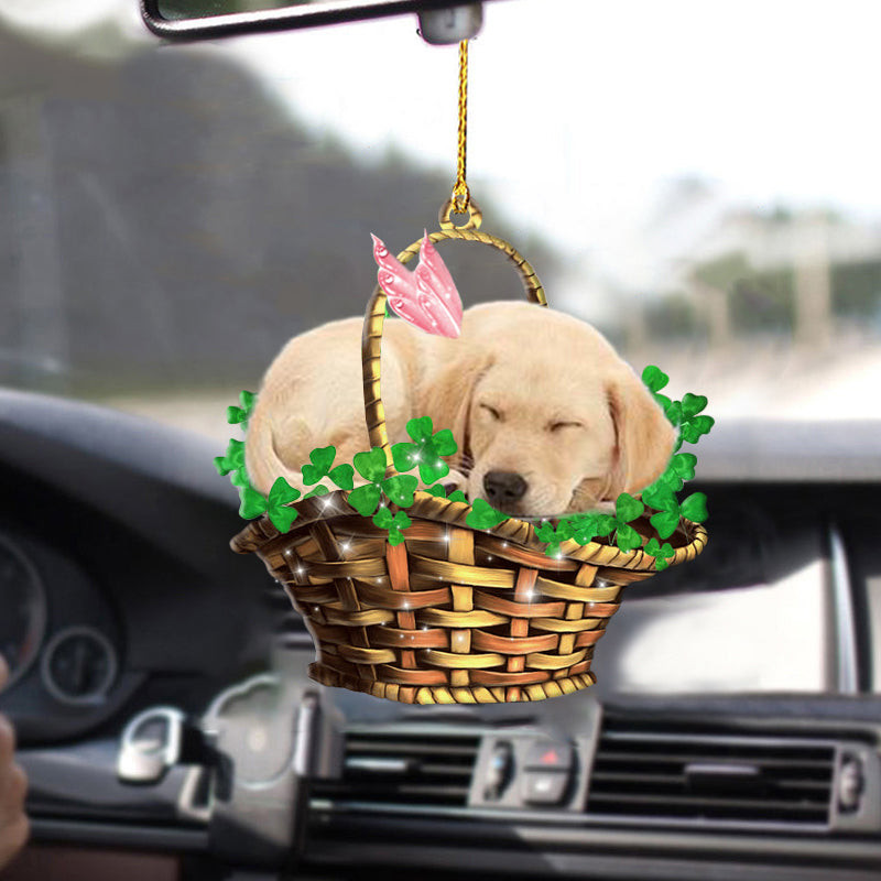 Labrador retriever Ornaments Dog Sleeping Lucky Ornaments For Cars