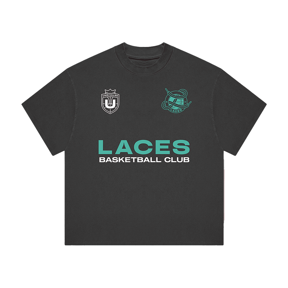 Laces Basketball Club T-Shirt Vintage Black Unrivaled Basketball Clothing Fan Gear Gifts