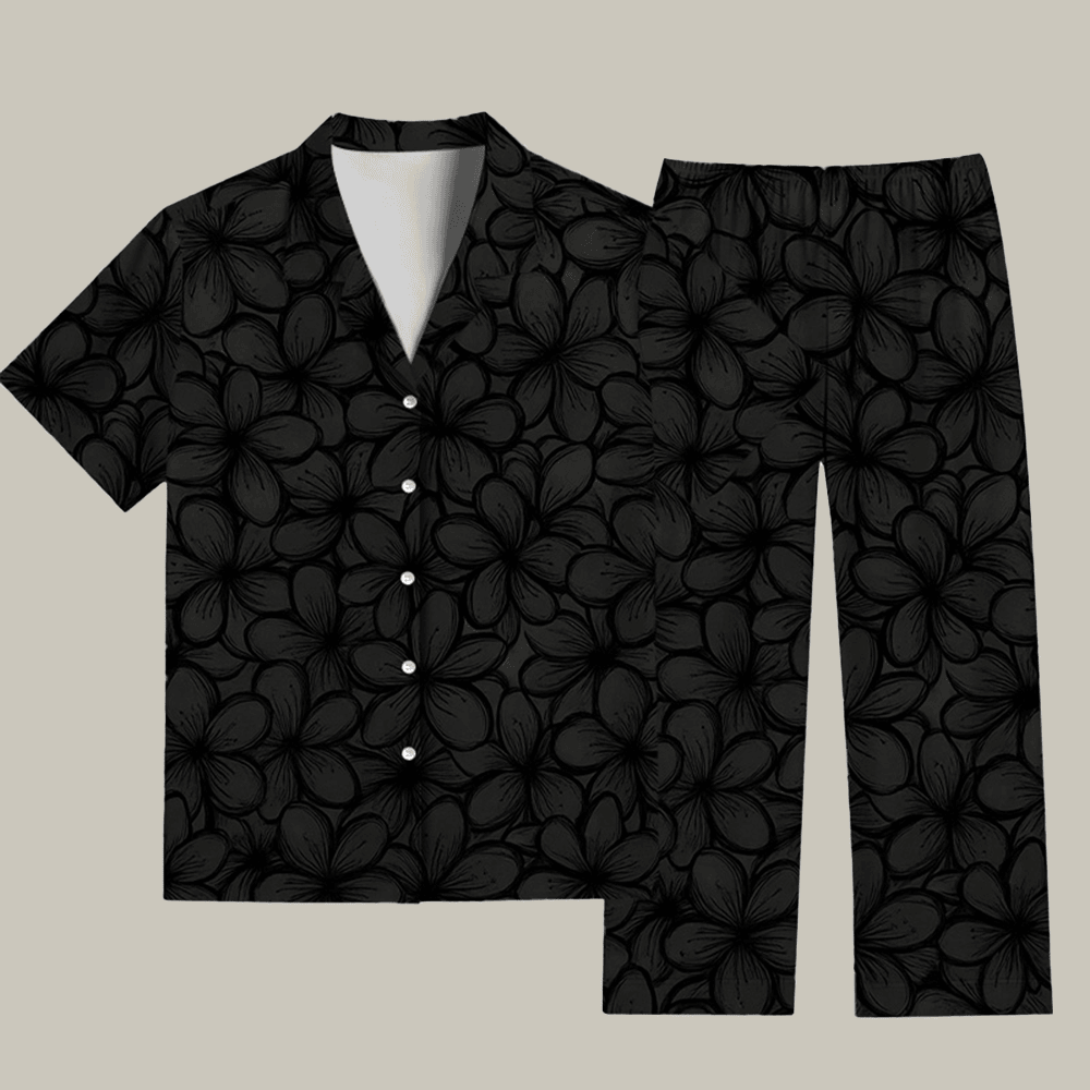 Lack Cherry Blossoms Pajama Set Cool Christmas Apparel Cute Christmas Gifts For Girlfriend