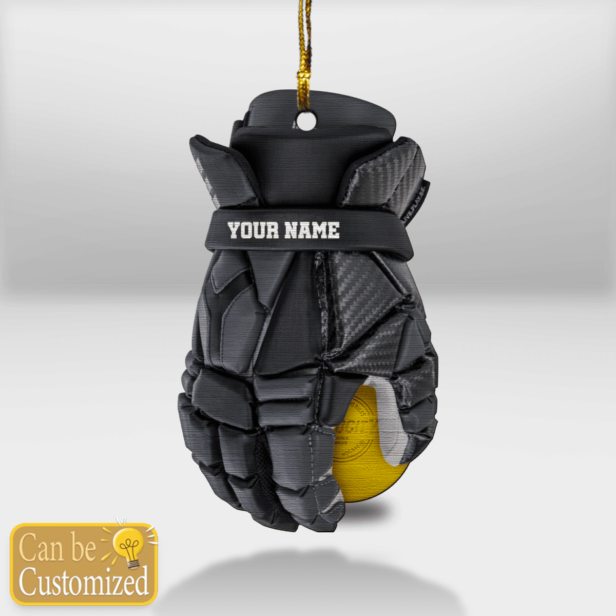 Lacrosse Gloves Ornament Lacrosse Christmas Ornament Decorated Xmas Trees 2D Flat Ornament