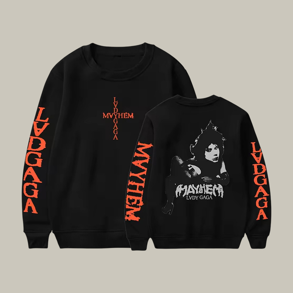 Lady Gaga Mayhem Album Sweatshirt Mayhem Ball Tour Clothing Lady Gaga Lover Present Idea