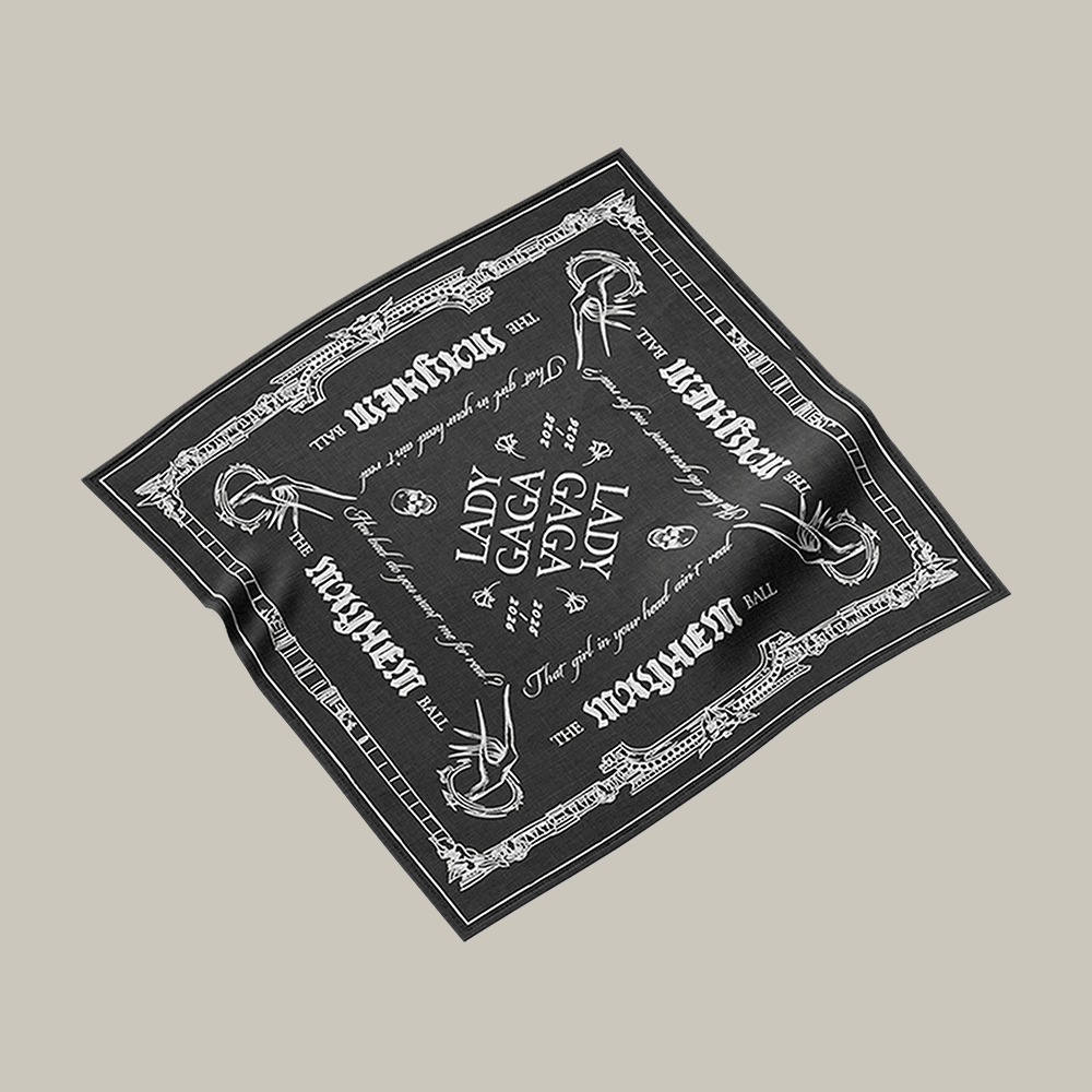 Lady Gaga Mayhem Ball Tour Bandana Music Themed Lady Gaga Merch Unique Gift For Fans