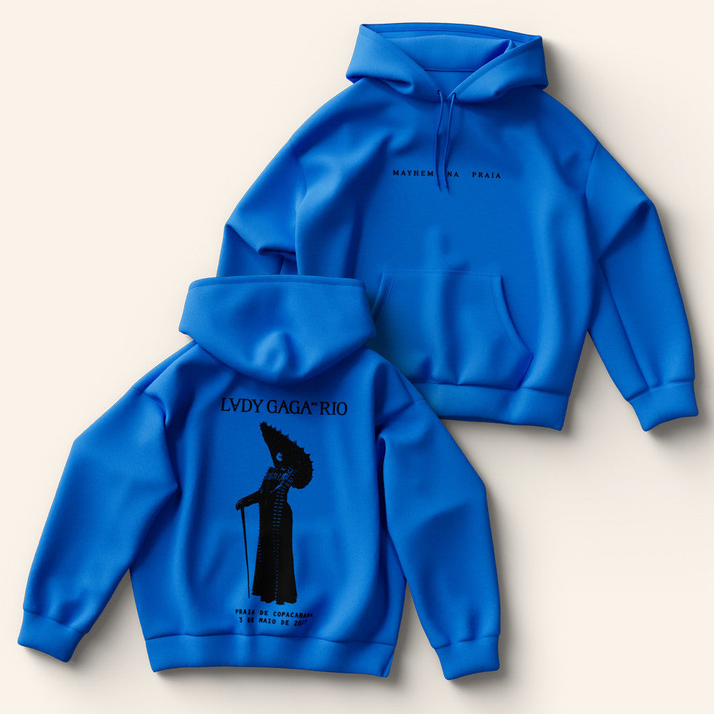 Lady Gaga Mayhem Tour Merch 2025 Concert Hoodie Blue Rio Silhouette Hoodie Gifts For Mom Lady Gaga Mayhem Tour Merch 2025 Concert Hoodie Blue Rio Silhouette Hoodie Gifts For Mom