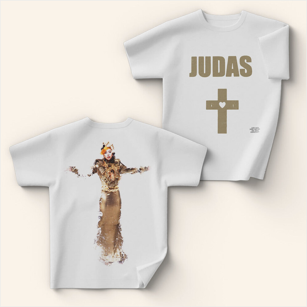 Lady Gaga Mayhem Tour Merch 2025 Concert Judas T-Shirt White Girlfriend Birthday Gift Ideas