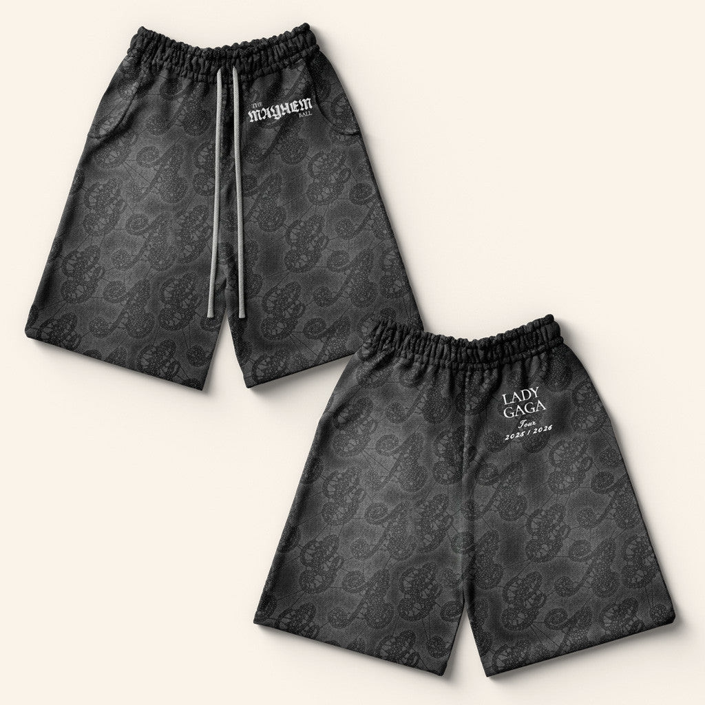 Lady Gaga Mayhem Tour Merch 2025 Concert Lace Gaga Short Gifts For Boyfriends Lady Gaga Mayhem Tour Merch 2025 Concert Lace Gaga Short Gifts For Boyfriends