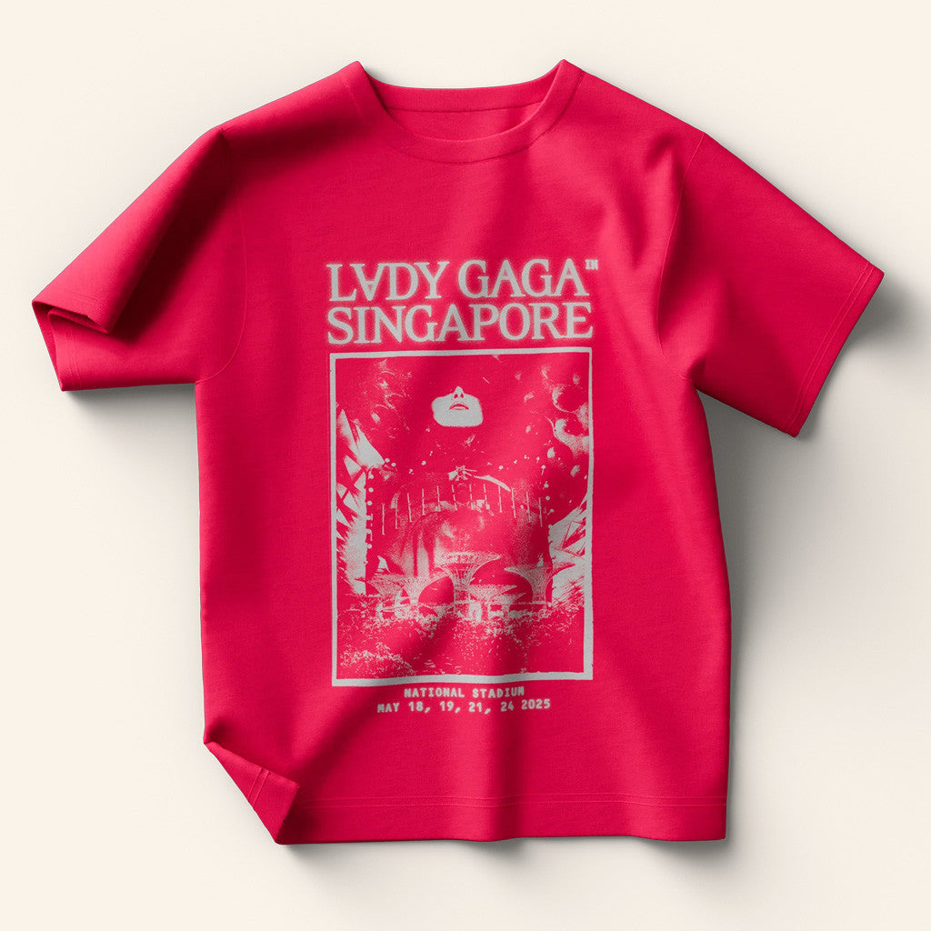 Lady Gaga Mayhem Tour Merch 2025 Concert Pink Singapore T-Shirt Gift Ideas For Wife Lady Gaga Mayhem Tour Merch 2025 Concert Pink Singapore T-Shirt Gift Ideas For Wife
