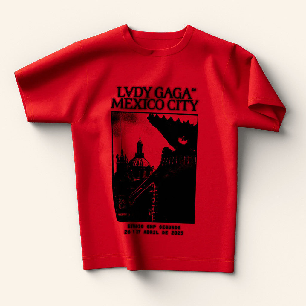 Lady Gaga Mayhem Tour Merch 2025 Concert Red CDMX T-Shirt Gift Ideas For Him Lady Gaga Mayhem Tour Merch 2025 Concert Red CDMX T-Shirt Gift Ideas For Him