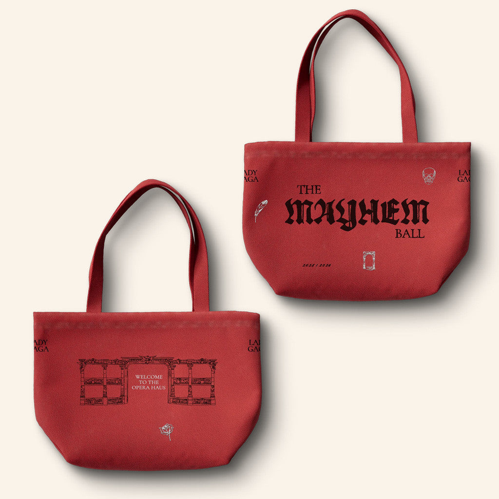 Lady Gaga Mayhem Tour Merch 2025 Concert Red Tote Bag Gift Ideas For Mom Lady Gaga Mayhem Tour Merch 2025 Concert Red Tote Bag Gift Ideas For Mom