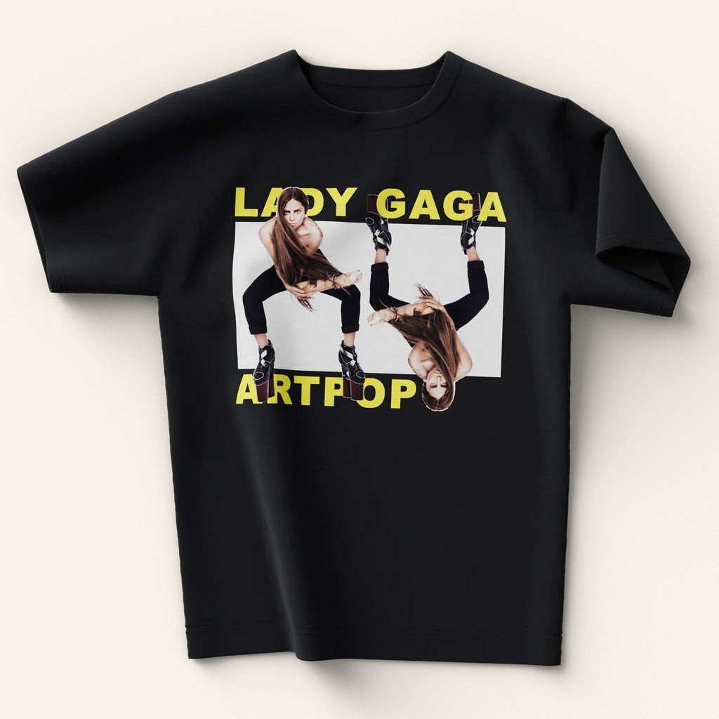 Lady Gaga Mayhem Tour Merch 2025 Concert Shirt ARTPOP Legs Black T-Shirt Gifts For Wife