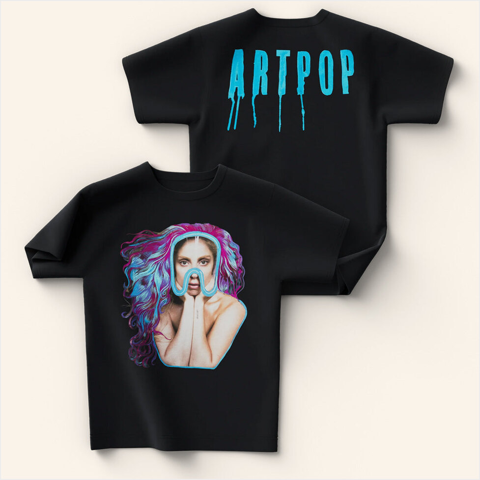 Lady Gaga Mayhem Tour Merch 2025 Concert Shirt ARTPOP Marker Collage Mask T-Shirt Gifts For Fan