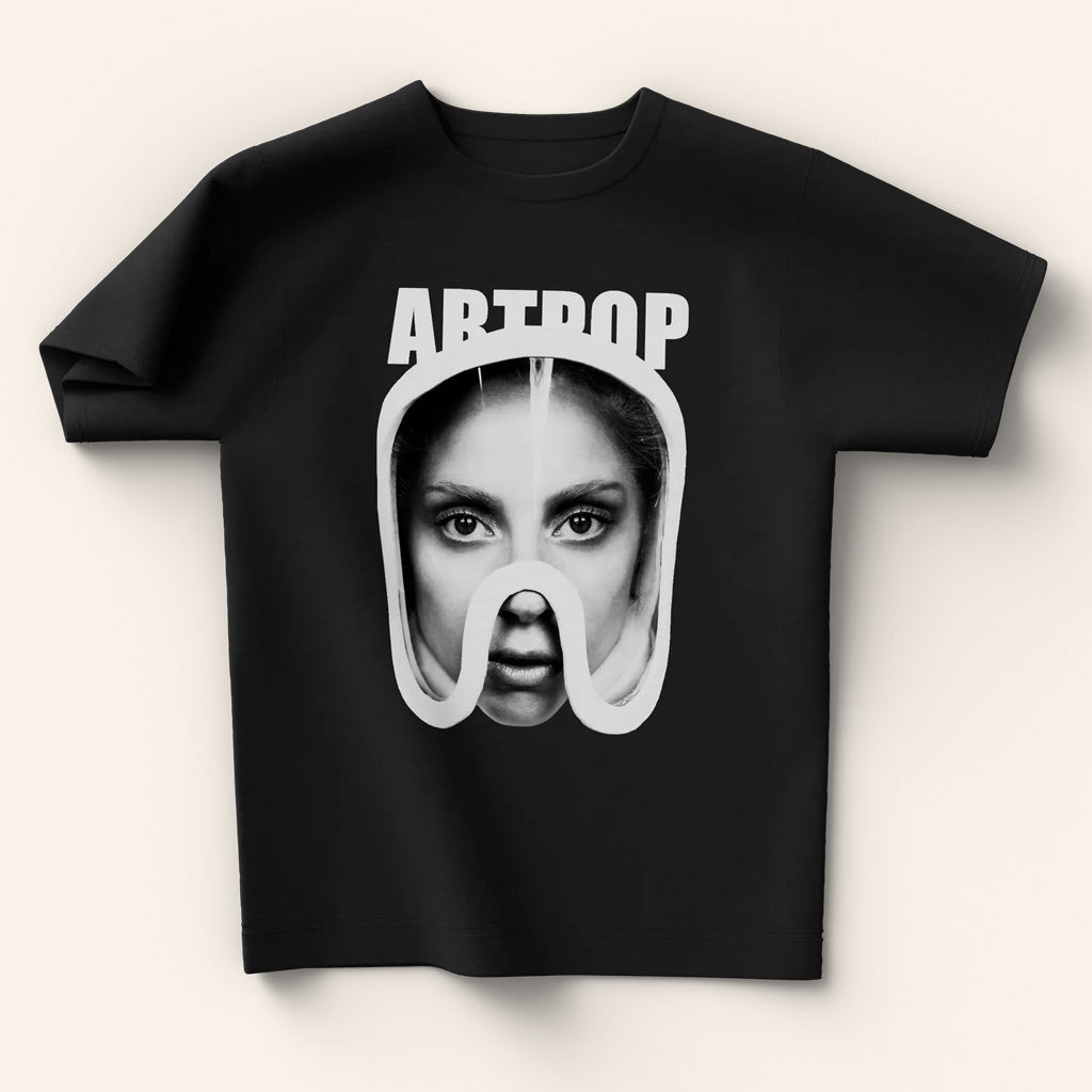 Lady Gaga Mayhem Tour Merch 2025 Concert Shirt ARTPOP Mask Black T-Shirt Gifts For Daughter