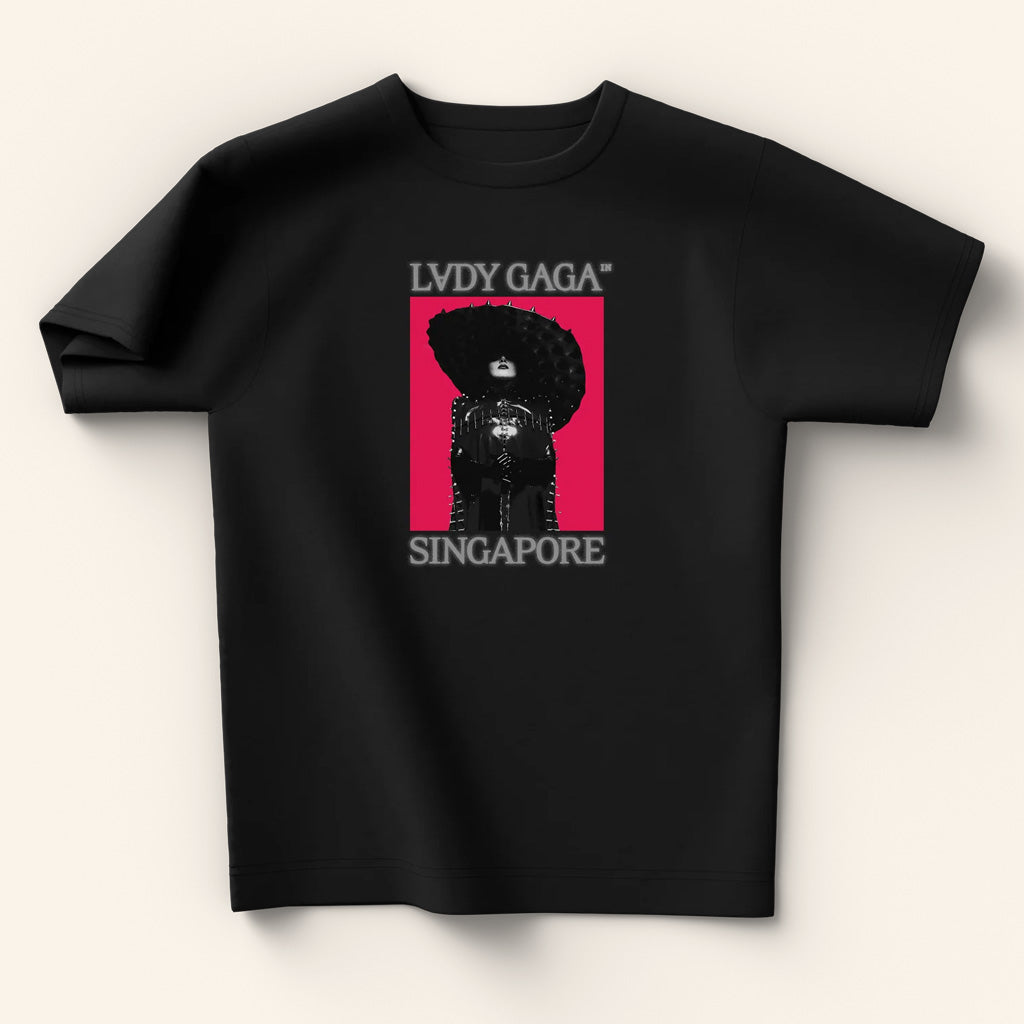 Lady Gaga Mayhem Tour Merch 2025 Concert Shirt Black Singapore T-Shirt Gifts For Friends Lady Gaga Mayhem Tour Merch 2025 Concert Shirt Black Singapore T-Shirt Gifts For Friends