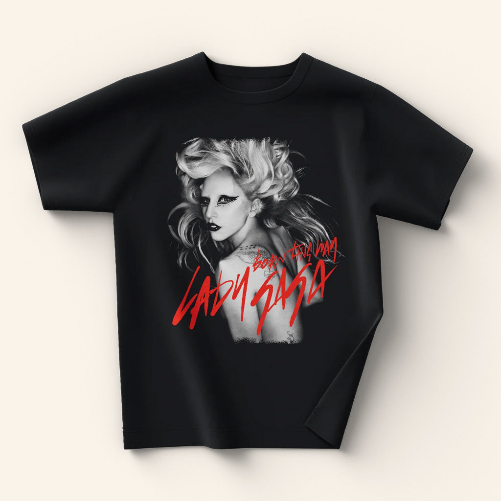 Lady Gaga Mayhem Tour Merch 2025 Concert Shirt Born This Way Script T-Shirt Gifts For Daughter Lady Gaga Mayhem Tour Merch 2025 Concert Shirt Born This Way Script T-Shirt Gifts For Daughter