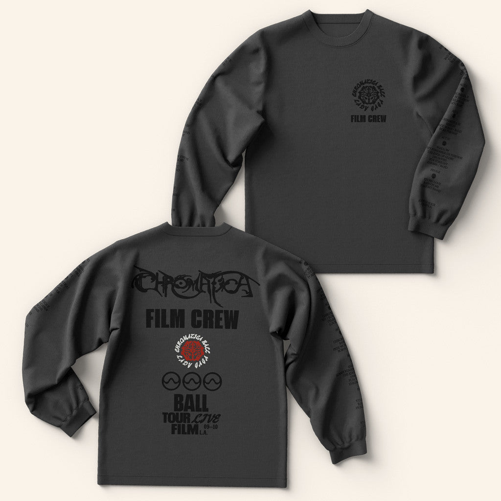 Lady Gaga Mayhem Tour Merch 2025 Concert Shirt Chromatica Ball Film Crew Long Sleeve T-Shirt Lady Gaga Mayhem Tour Merch 2025 Concert Shirt Chromatica Ball Film Crew Long Sleeve T-Shirt
