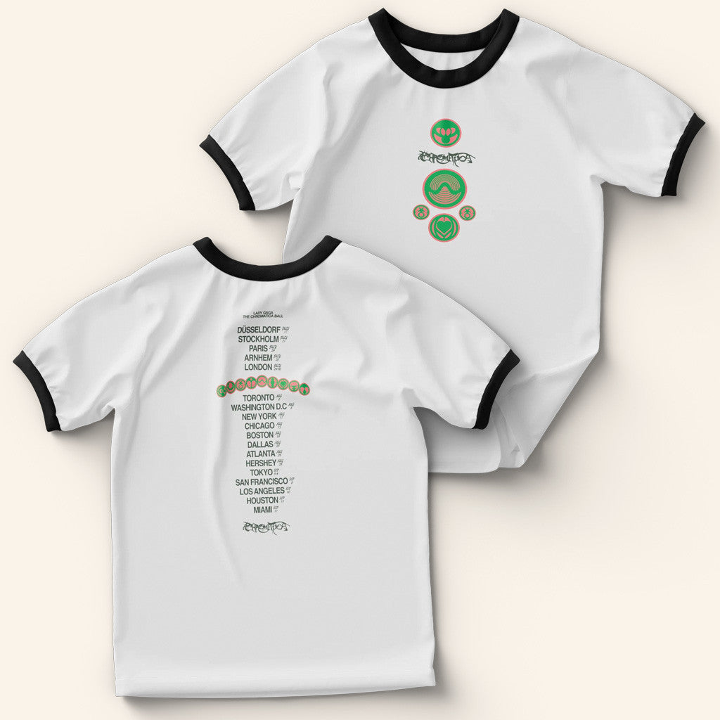 Lady Gaga Mayhem Tour Merch 2025 Concert Shirt Chromatica Ball Ringer T-Shirt Friends Gifts Lady Gaga Mayhem Tour Merch 2025 Concert Shirt Chromatica Ball Ringer T-Shirt Friends Gifts