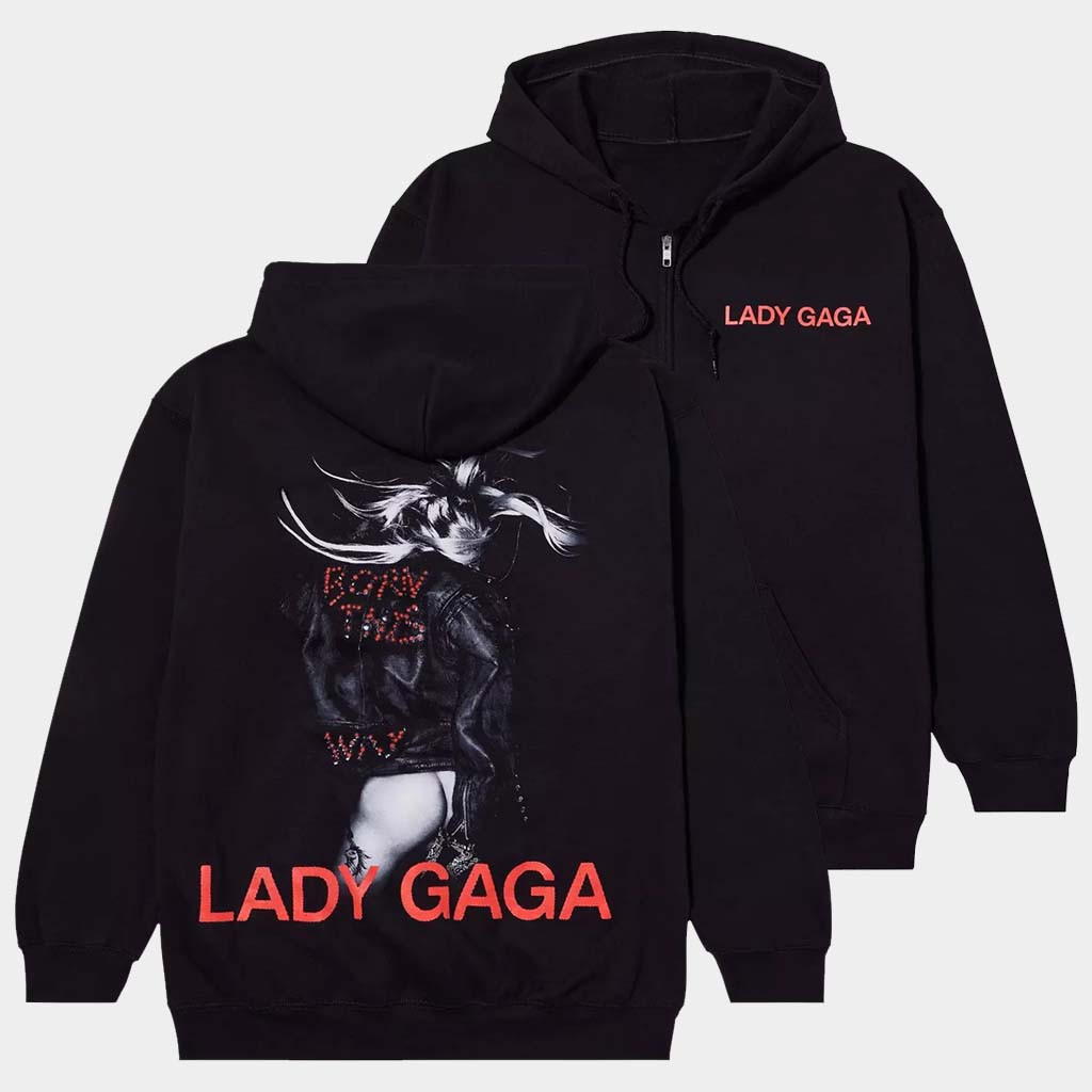 Lady Gaga Merch Lady Gaga Born This Way Zip Hoodie Presents For Music Lovers Lady Gaga Merch Lady Gaga Born This Way Zip Hoodie Presents For Music Lovers