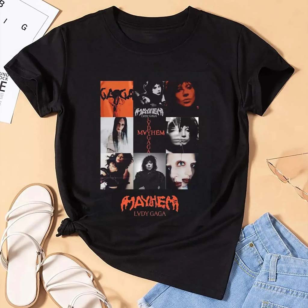Lady Gaga Merch Lady Gaga Mayhem Album T-Shirt Gifts For Music Fans