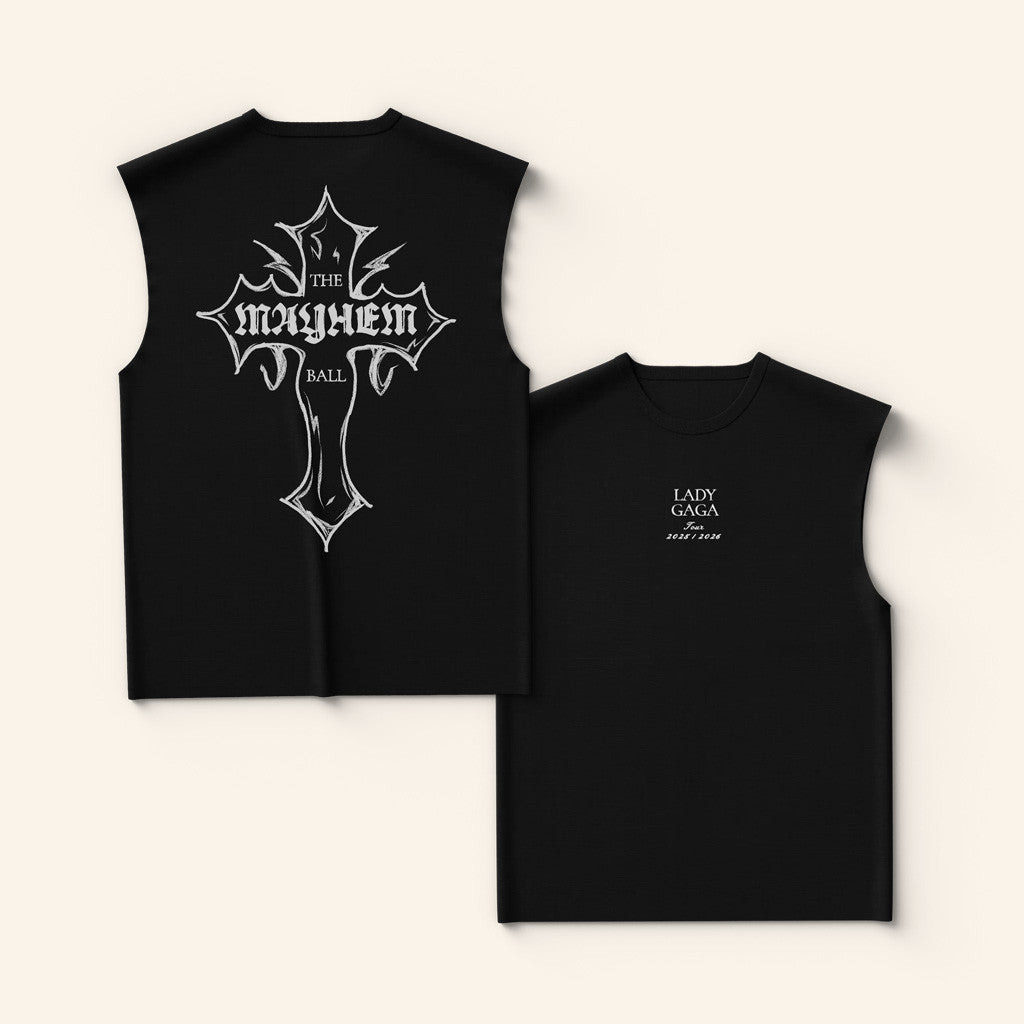 Lady Gaga Merch Mayhem Cross Tank Best Gifts For Him Lady Gaga Merch Mayhem Cross Tank Best Gifts For Him