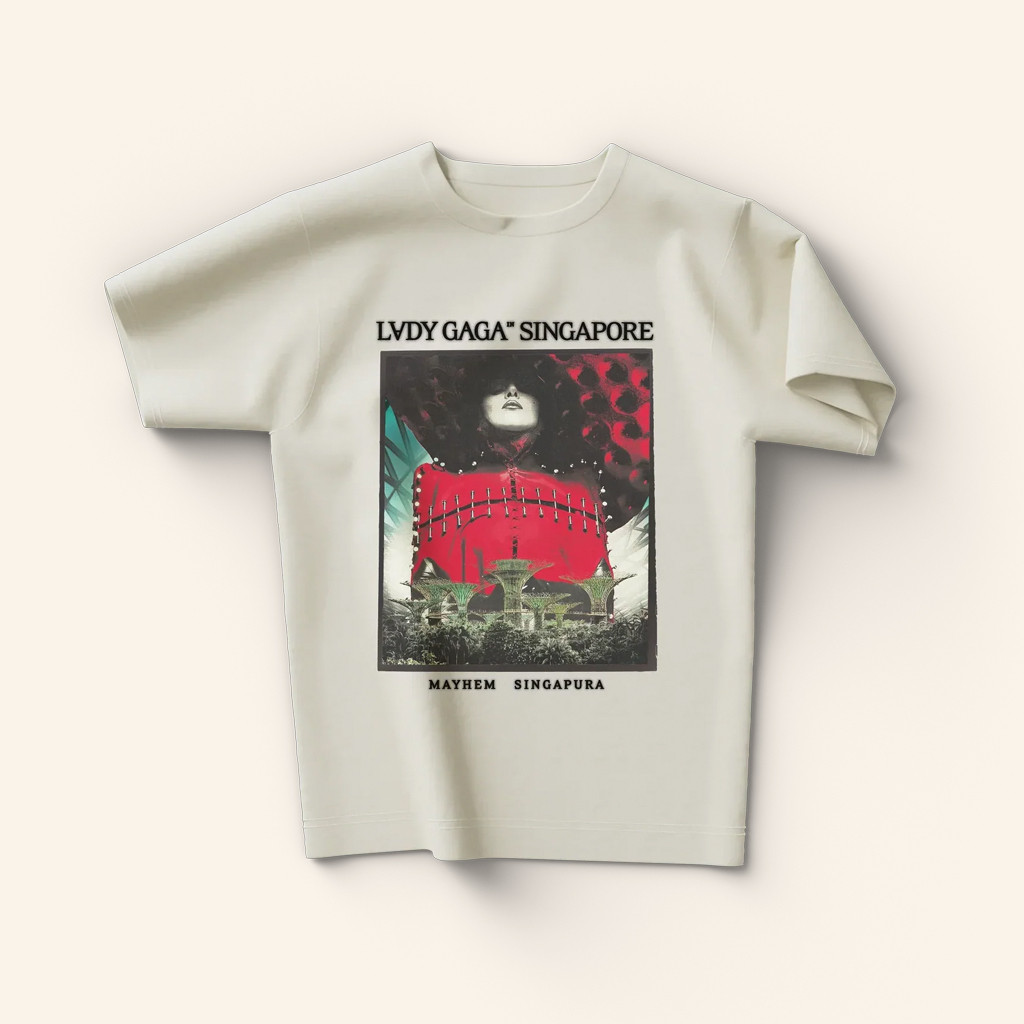 Lady Gaga Merch Singapore T-Shirt Christmas Gifts For Music Lovers Lady Gaga Merch Singapore T-Shirt Christmas Gifts For Music Lovers