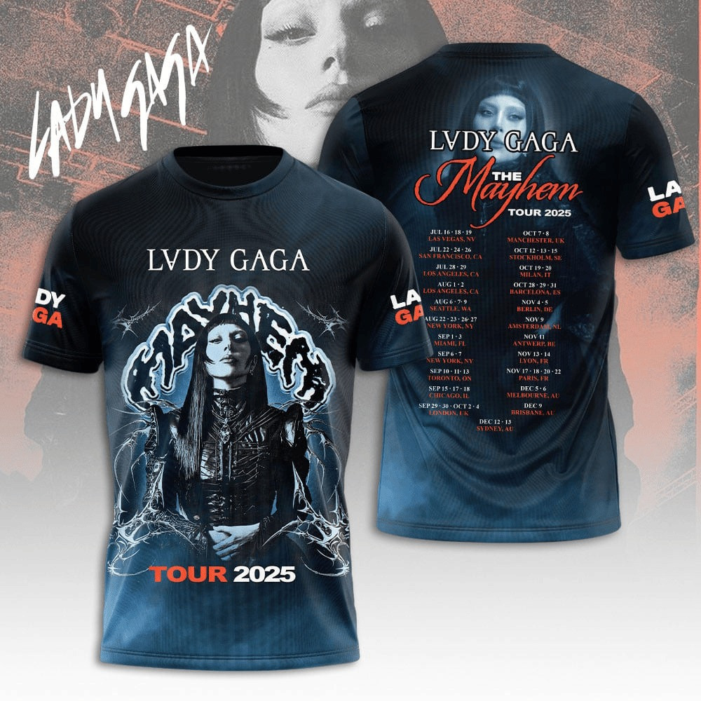 Lady Gaga The Mayhem Ball Tour T-Shirt Gifts For People Who Like Music