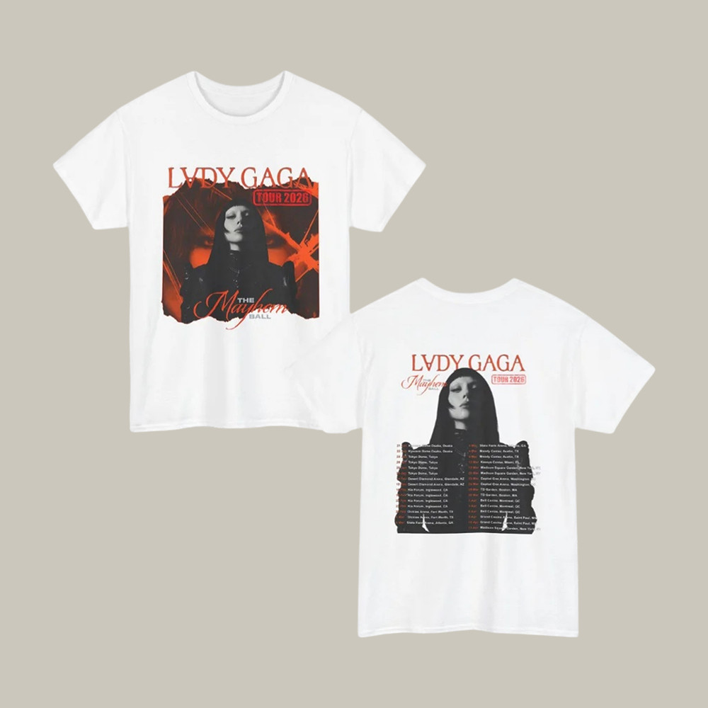 Lady Gaga The Mayhem Ball Tour T-Shirt Lady Gaga Fan Merch Present For Music Lovers
