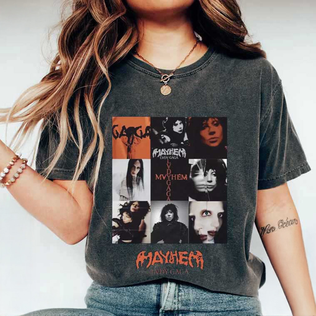 Lady Gaga The Mayhem Tour T-Shirt Fan Merch Christmas Gifts For Sister Lady Gaga The Mayhem Tour T-Shirt Fan Merch Christmas Gifts For Sister