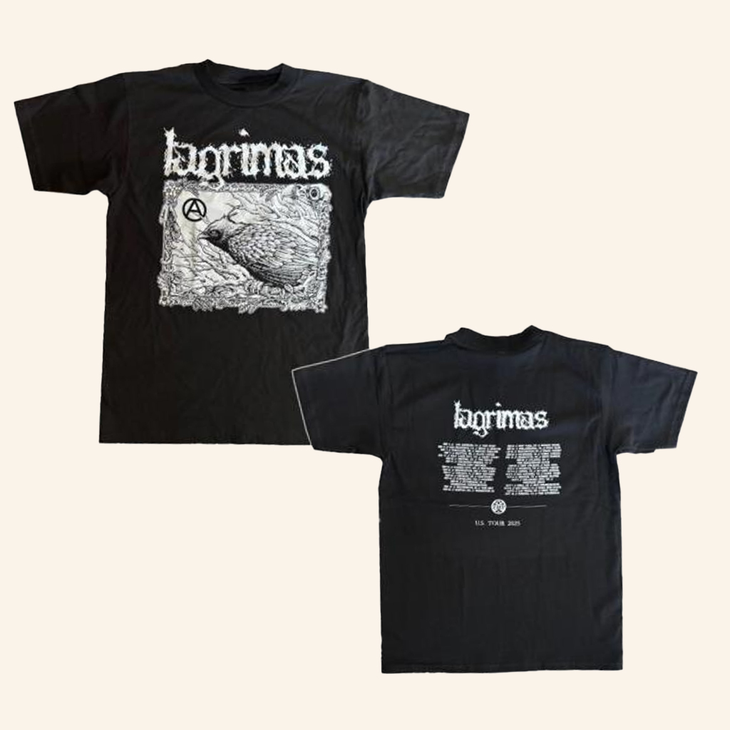 Lagrimas Crust Merch 2025 Tour T-Shirt Xmas Presents For Him Lagrimas Crust Merch 2025 Tour T-Shirt Xmas Presents For Him