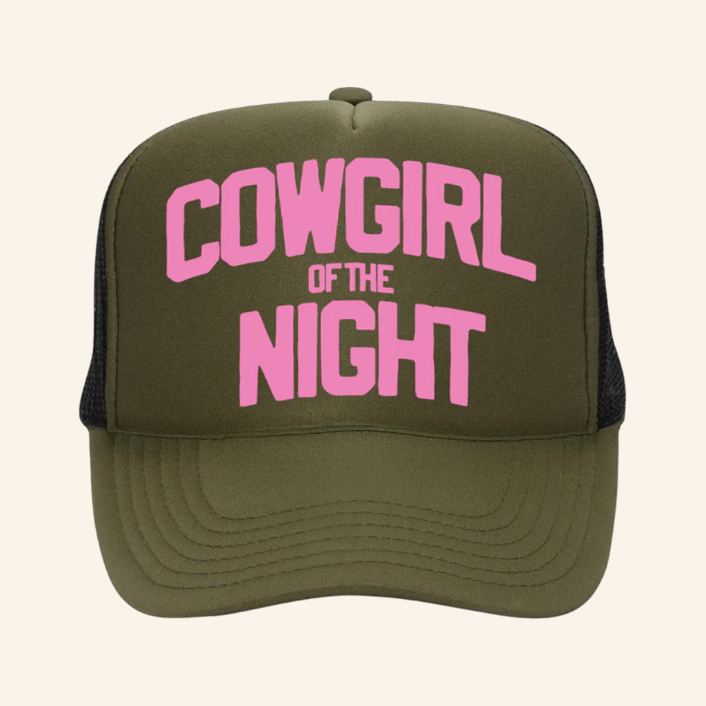 Lainey Wilson Merch Cowgirl Of The Night Trucker Hat Best Gifts For Girlfriend