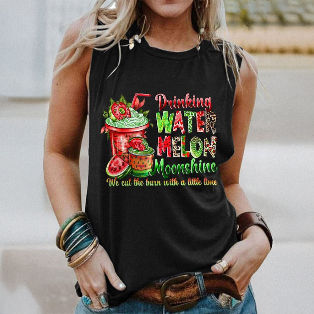 Lainey Wilson Merch Drinking Watermelon Moonshine Tank Top Music Country Gifts For Fans