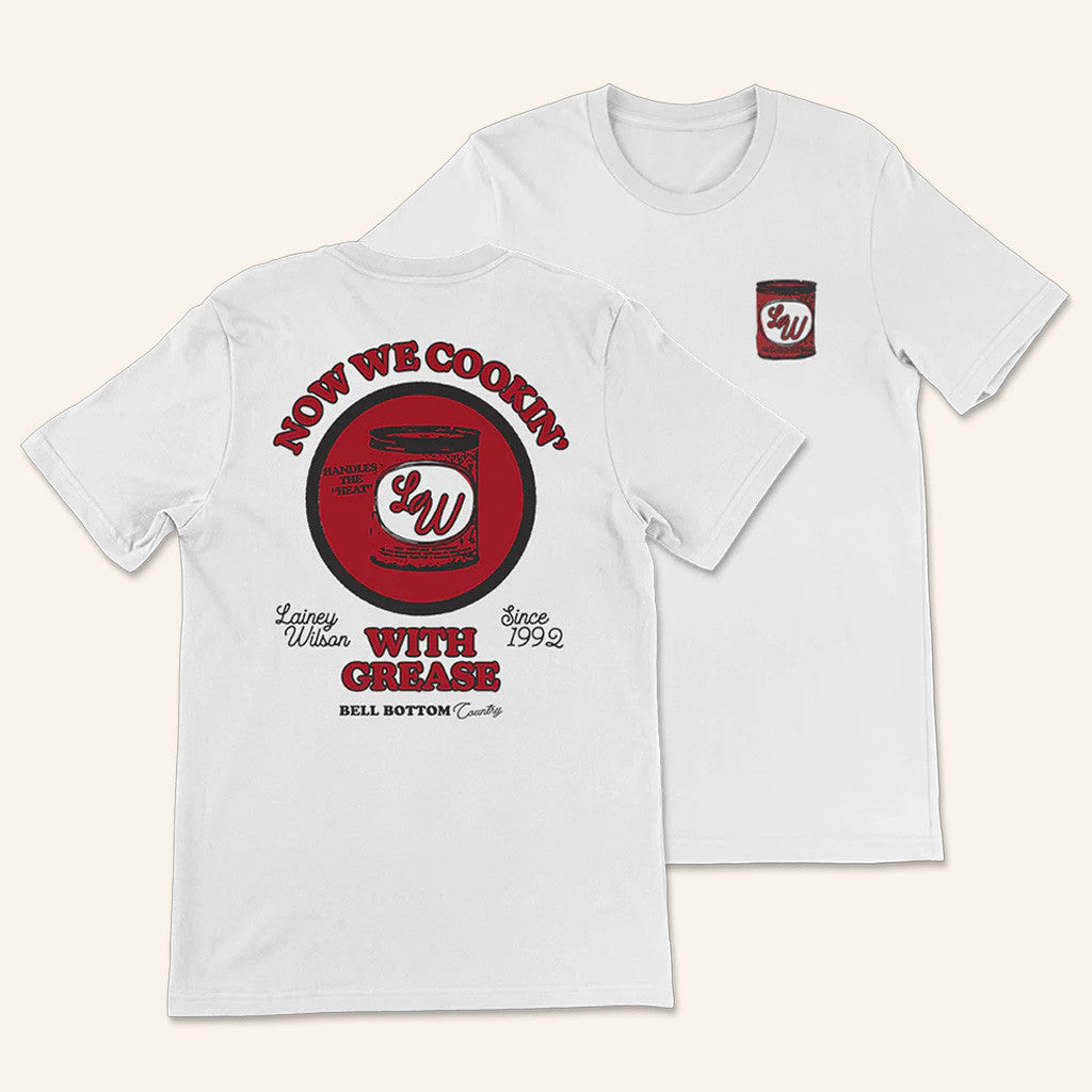 Lainey Wilson Merch Tour 2025 Cookin With Grease T-Shirt Gift Ideas For Him