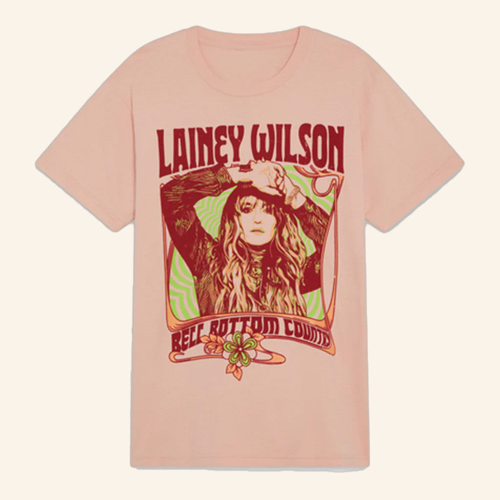 Lainey Wilson Merch Tour 2025 Peach T-Shirt Best Gifts For Wife