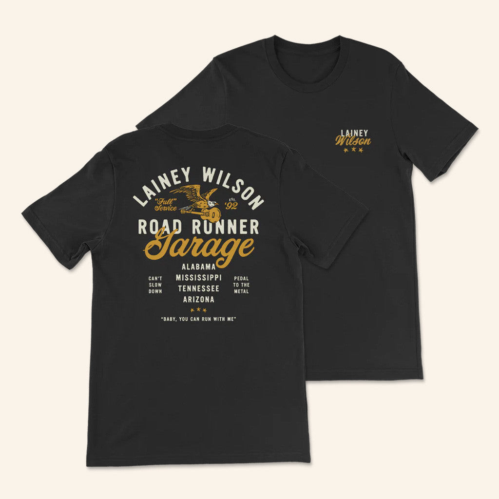 Lainey Wilson Merch Tour 2025 Roadrunner Garage T-Shirt Gifts For Best Friends