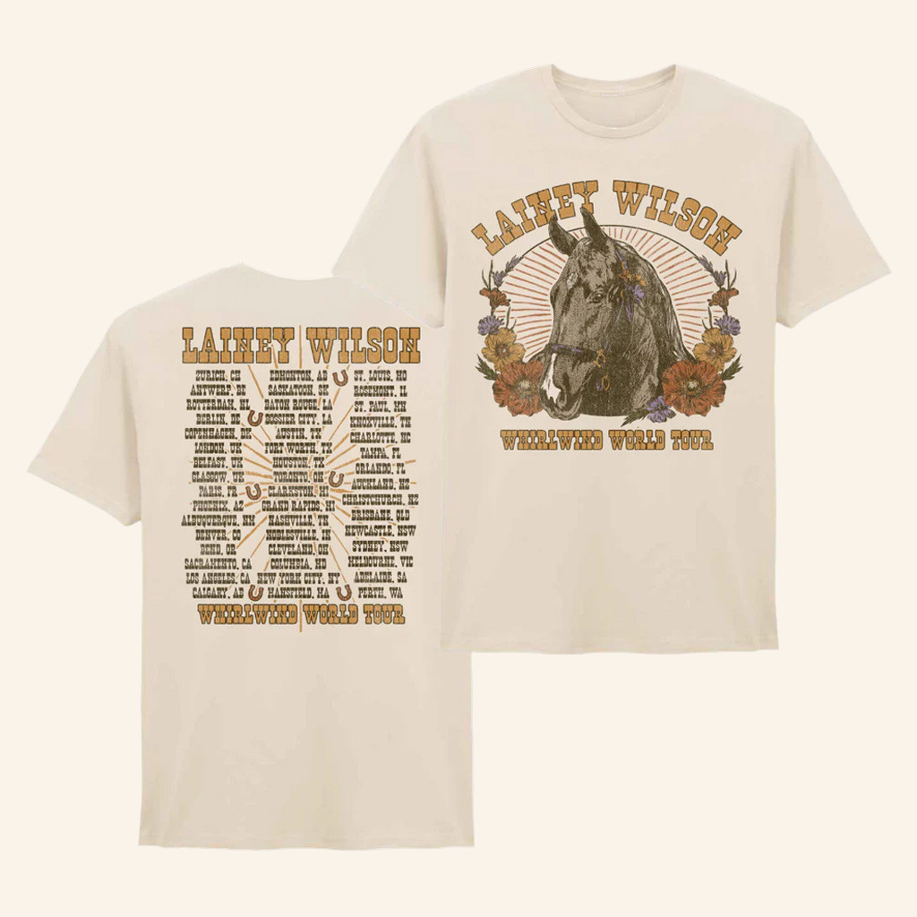 Lainey Wilson Merch Whirlwind World Tour Derby T-Shirt Gift Ideas For Music Lovers Lainey Wilson Merch Whirlwind World Tour Derby T-Shirt Gift Ideas For Music Lovers