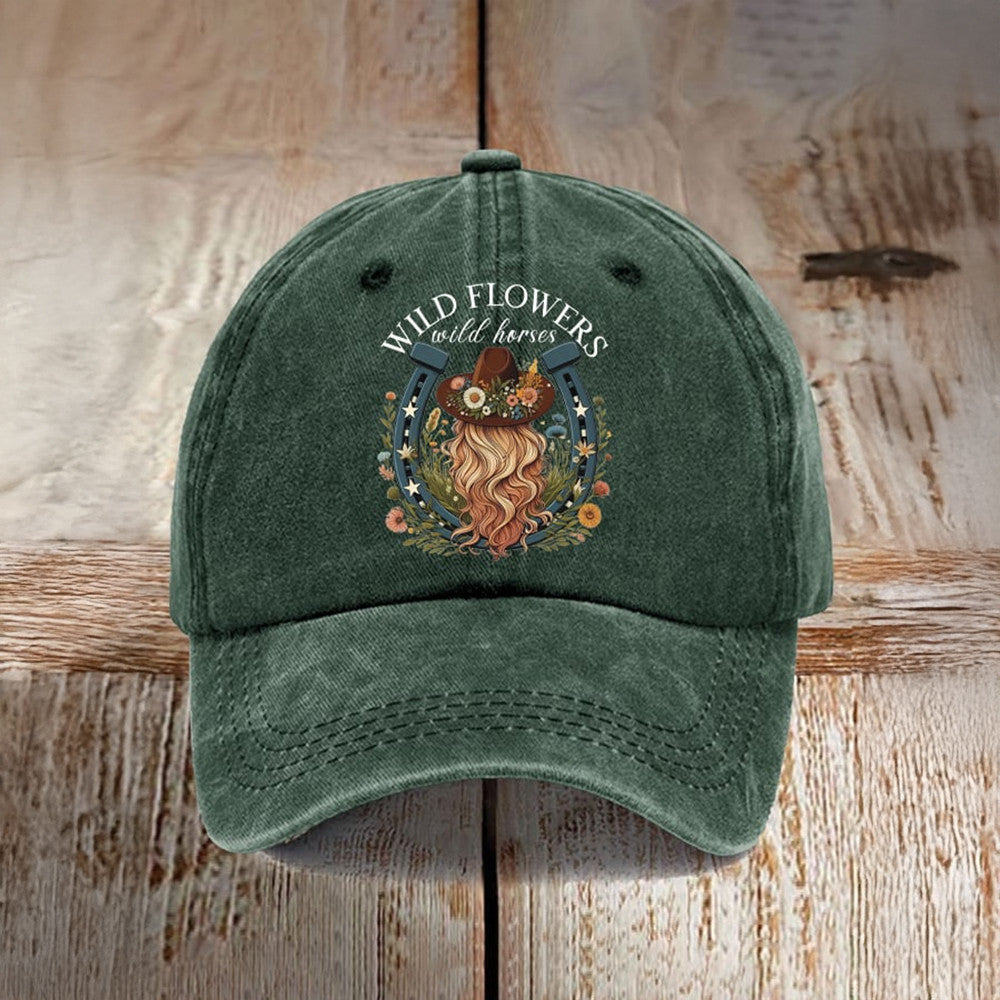 Lainey Wilson Merch Wild Flowers And Wild Horses Hat Western Country Music Hat Fan Gifts