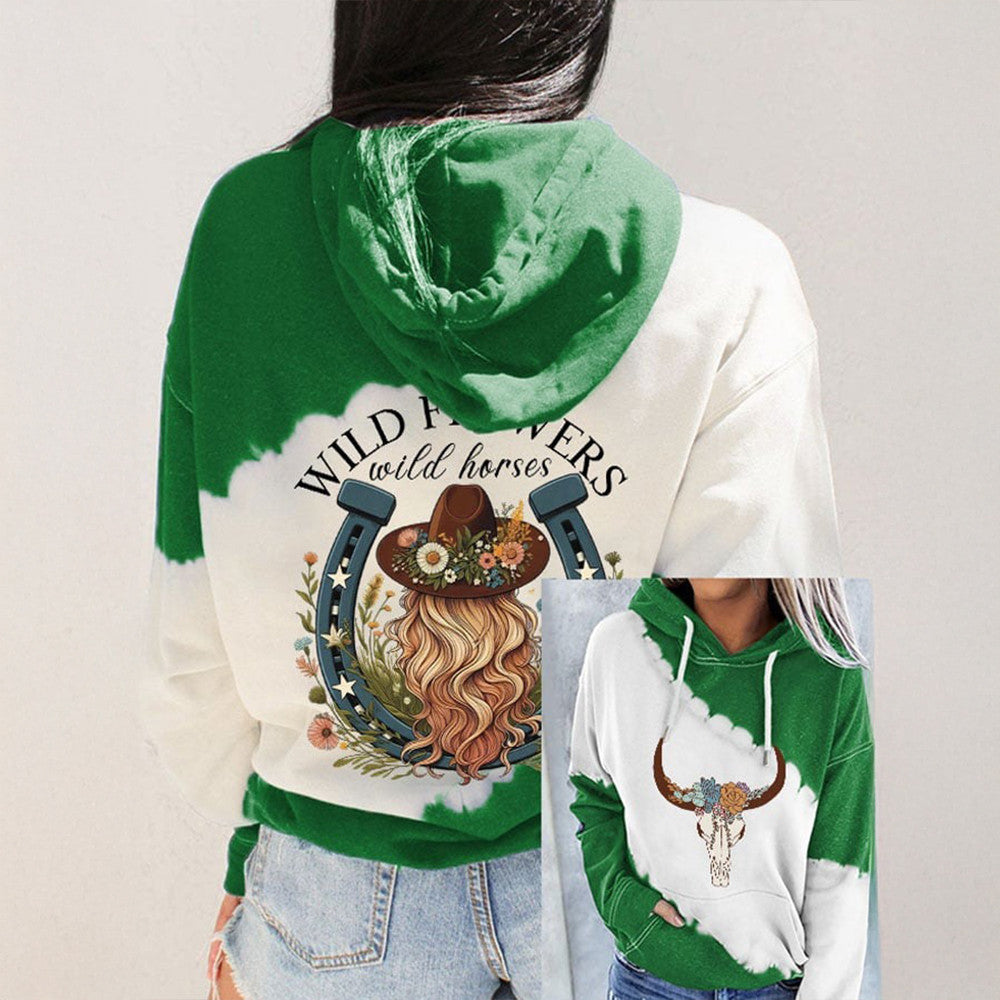 Lainey Wilson Merch Wild Flowers And Wild Horses Hoodie Western Country Music Hoodie