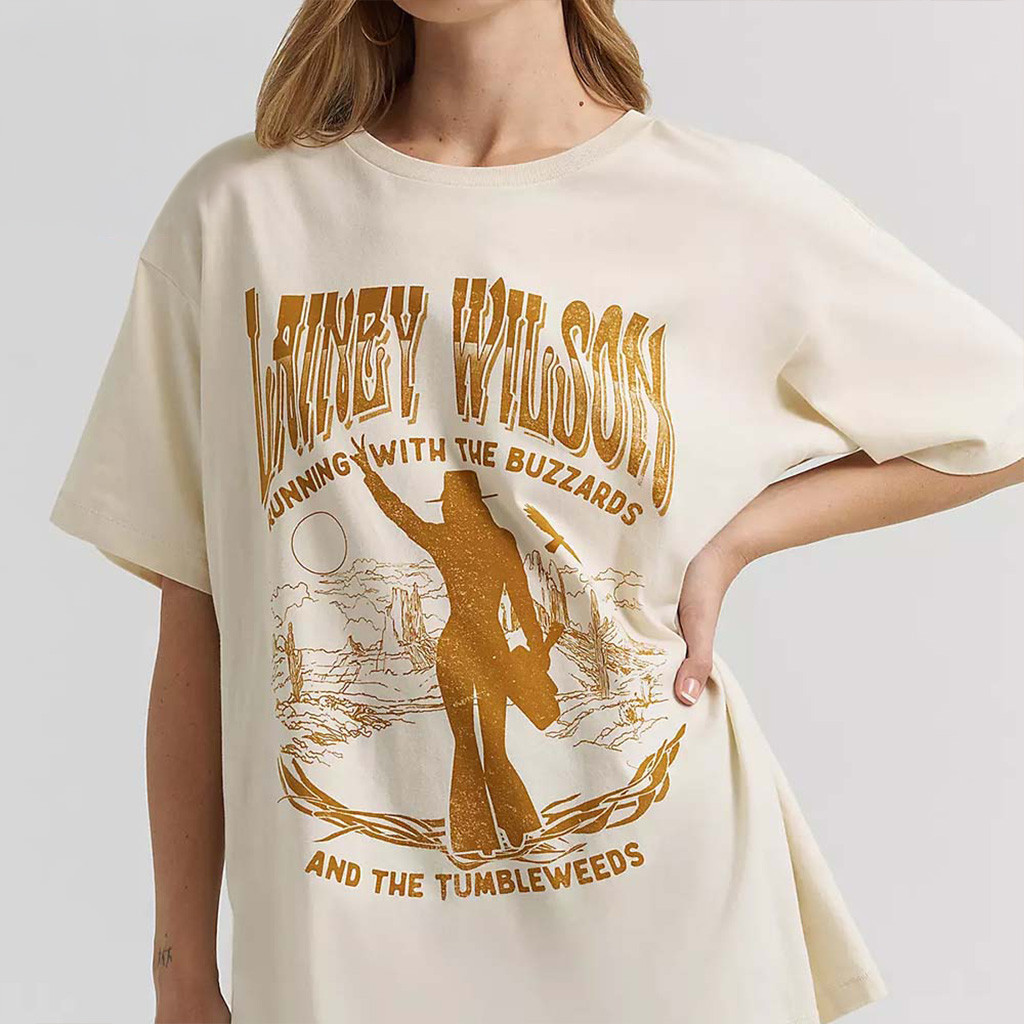 Lainey Wilson X Wrangler Running With The Buzzards T-Shirt Lainey Wilson Merch Gifts For Sister