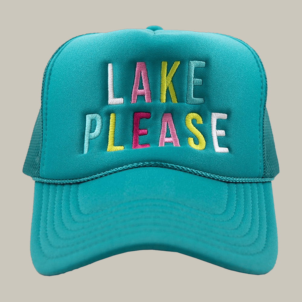 Lake Please Foam Trucker Hat Funny Witty Sayings Katydid Hat Cool Gift Ideas