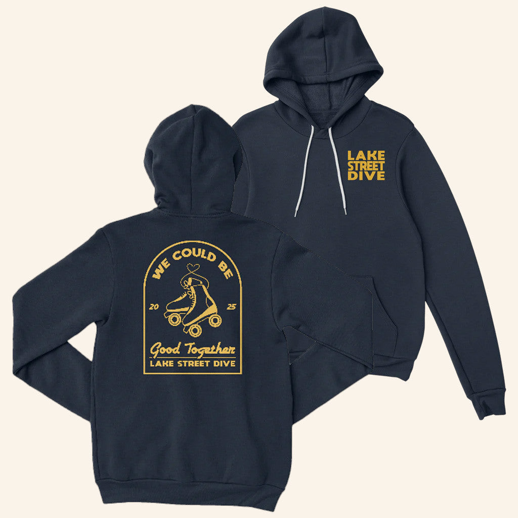 Lake Street Dive Merch Navy Roller Skate 2025 Hoodie Gifts For Friends Lake Street Dive Merch Navy Roller Skate 2025 Hoodie Gifts For Friends