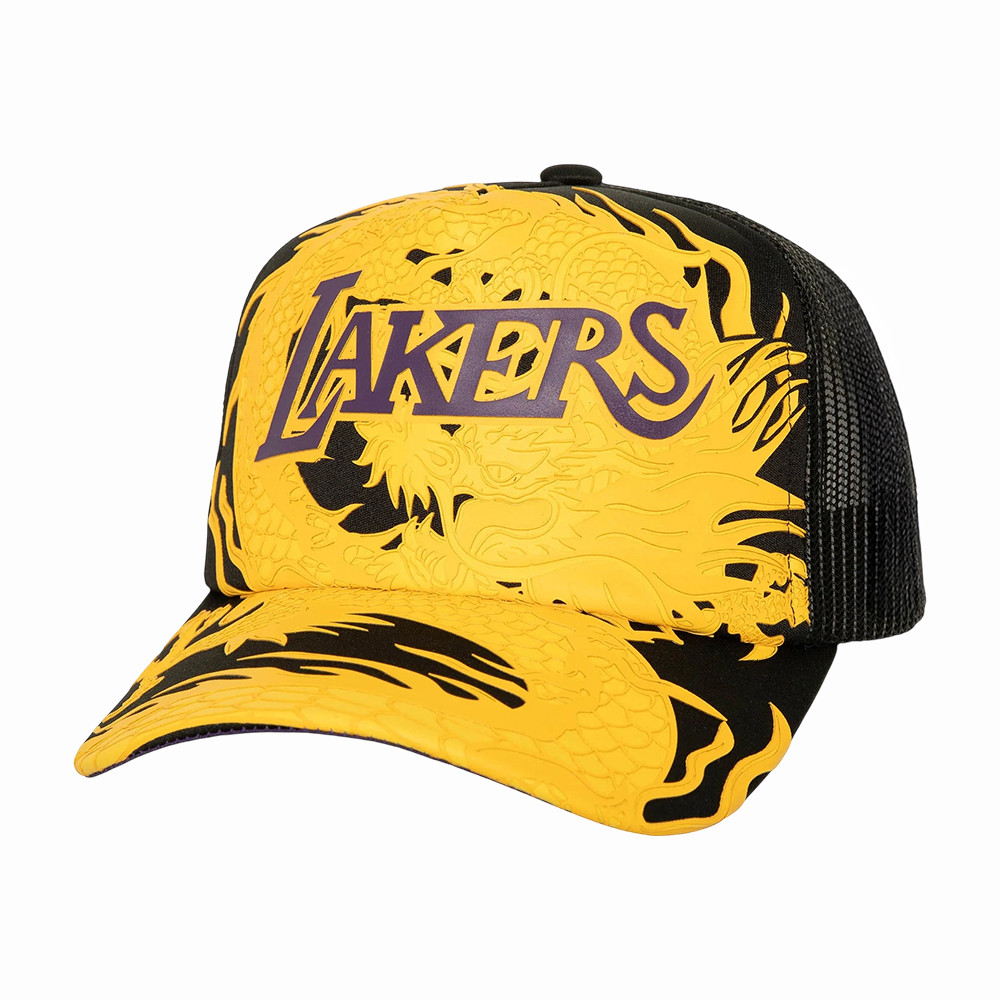 Lakers Asian Hrtg Dragon Hat Los Angeles Lakers Cap Unique Gift For Basketball Lovers